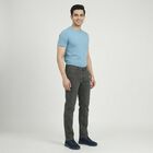 Men's Grey Slim Fit Solid Jeans, Light Grey, small