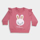 Infants Dusty Rose Crew Neck Casual Sweatshirt, बैंगनी, small image number null