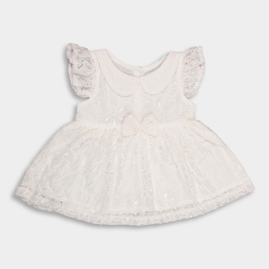 Infants' Frock , White, large image number null