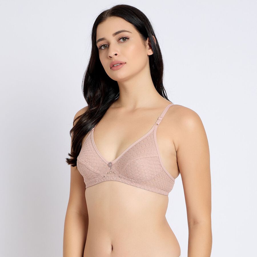 Ladies' Non-Padded Bra, Brown, large image number null