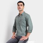 Men's 100% Cotton Casual Shirt , Olive, small image number null