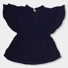 Girls' T-Shirt, नेवी ब्लू, small