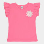 Girls Cotton T-Shirt, Pink, small image number null