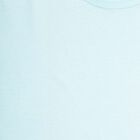 Girls Cotton Solid Vest, Light Blue, small image number null