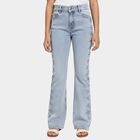 Girls' 100% Cotton Jeans, Light Blue, small image number null