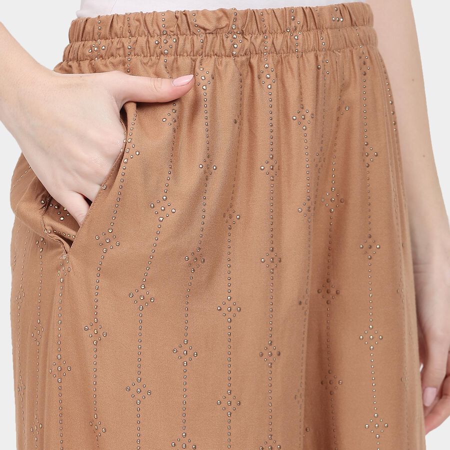 Ladies' Palazzos, गहरा पीला, large image number null