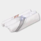 Men's White Checked Pack of 3 Handkerchief, हल्का नीला, small