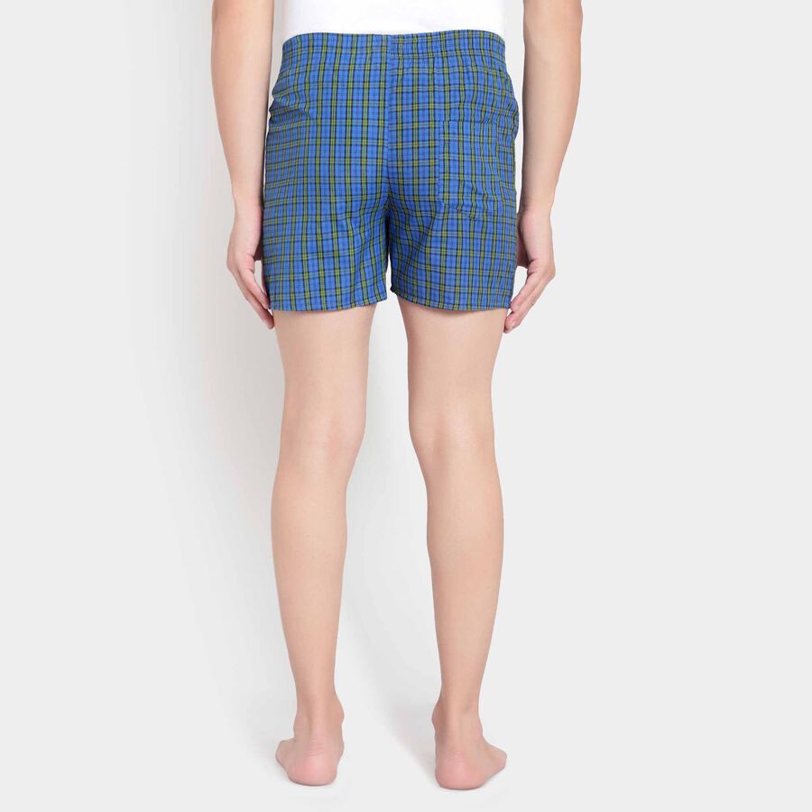 Checks Inner Elastic Boxers, Dark Blue, large image number null