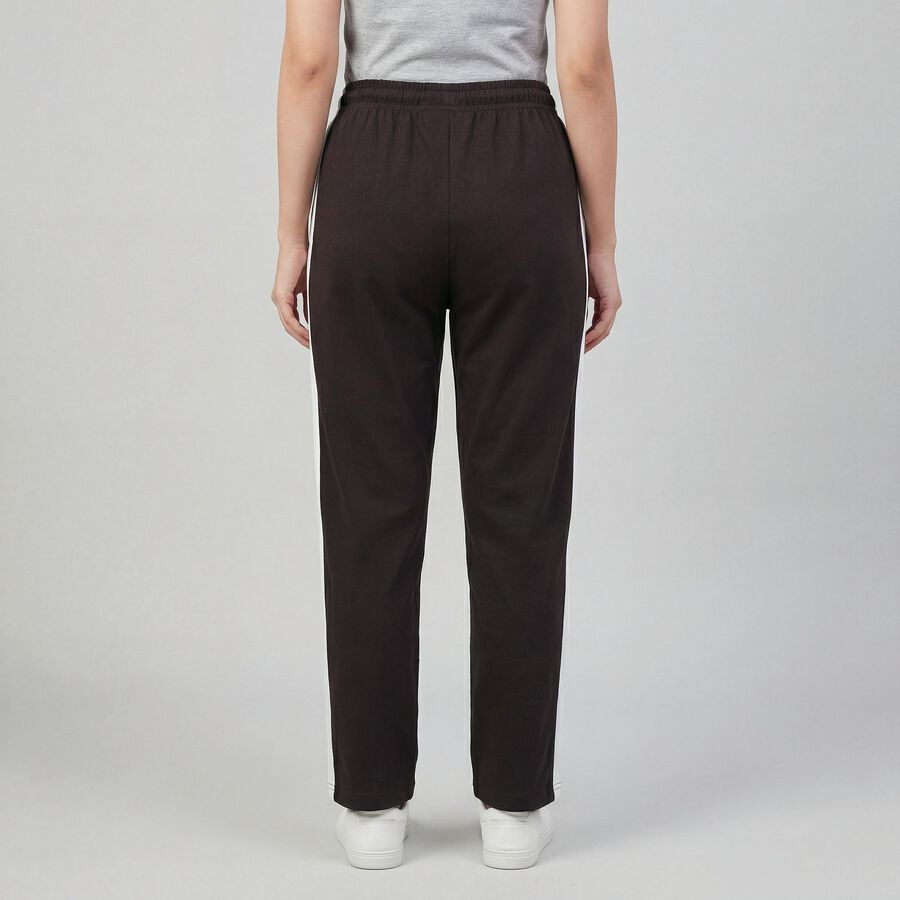 Women's Brown Relaxed Fit Track Pants, भूरा, large