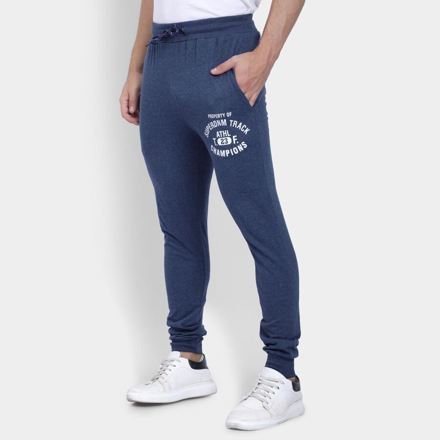 Men's Track Pants , Melange Blue, large image number null