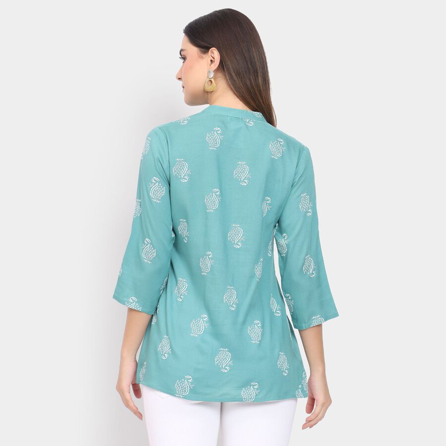 Ladies' Kurta , Teal Blue, large image number null