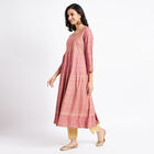 Solid 3/4th Sleeves Empire Line Kurta, Purple, small image number null