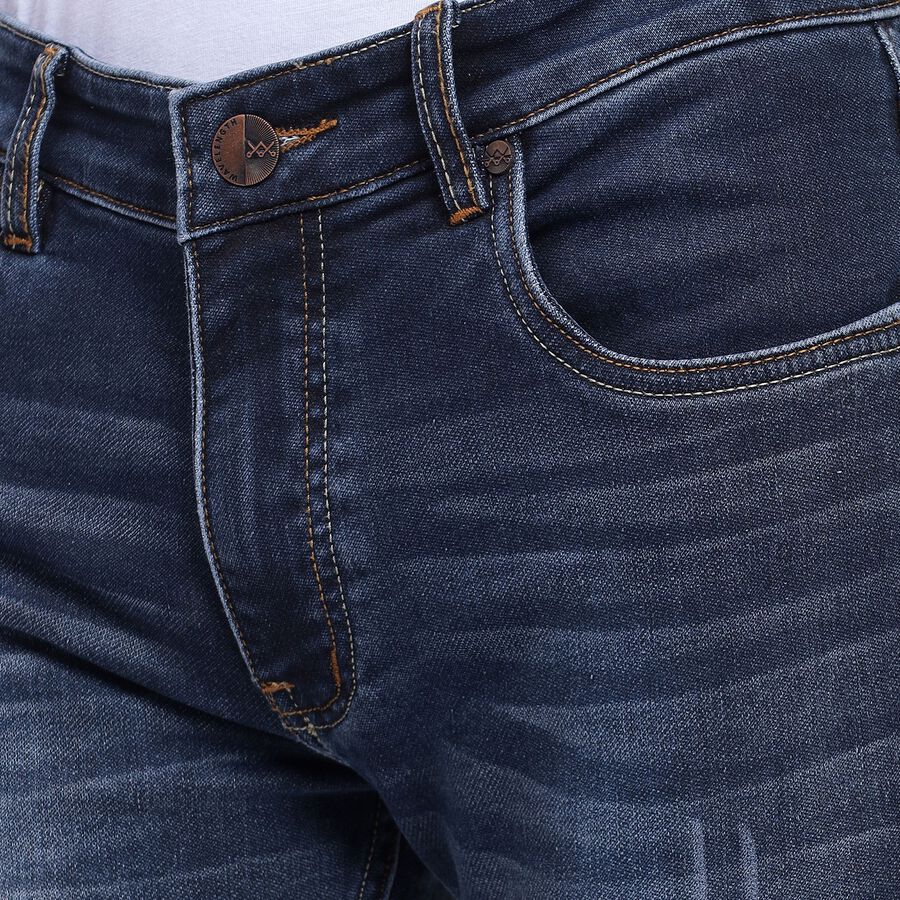 Men's Skinny Jeans, Dark Blue, large image number null