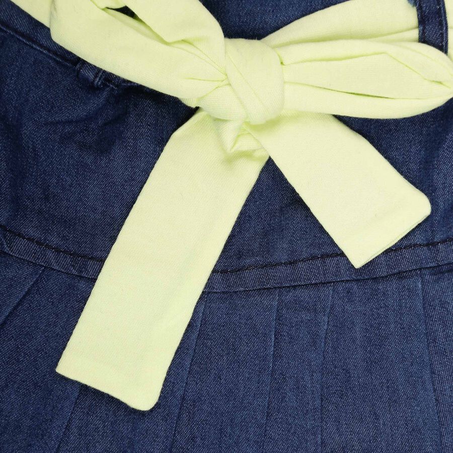 Infants Yellow Hippo Solid Skirt Top Set, Yellow, large image number null