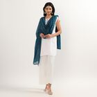 Ladies' Dupatta, Teal Blue, small image number null