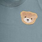 Infants' Muted Teal High Neck Casual T-Shirt, टील ब्लू, small image number null