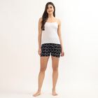 Women's Light Gray Regular Fit Drawstring Jersey Shorts, काला, small