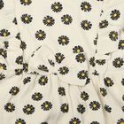 Girls' Off White Floral Printed Fit and Flare Frock, ऑफ व्हाइट, small