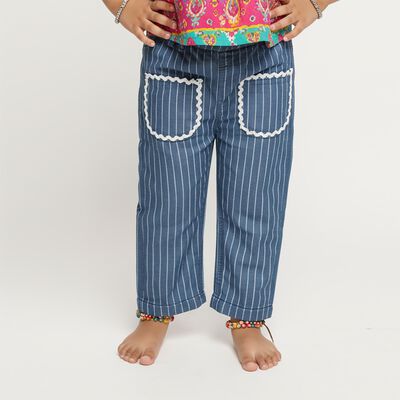 Girls' Light Blue Regular Fit Jeans
