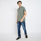 Men's 100% Cotton Collared Half Sleeves T-Shirt , Light Green, small image number null