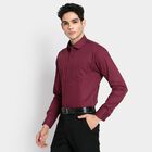 Men's 100% Cotton Formal Shirt, Wine, small image number null