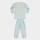 Boys' Mandarin Collar Kurta Pyjama, Light Blue, small image number null