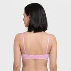 Women's Lilac Cotton V-Neck Bralette Bra, लाइलेक, small