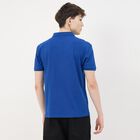 Men's Dark Blue Cotton Polo Neck Classic T-Shirt, Dark Blue, small