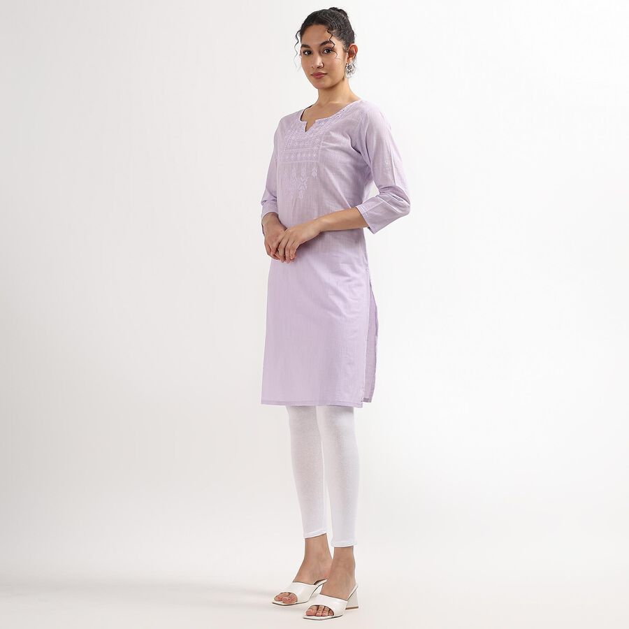 Ladies' 100% Cotton Kurta , Lilac, large image number null