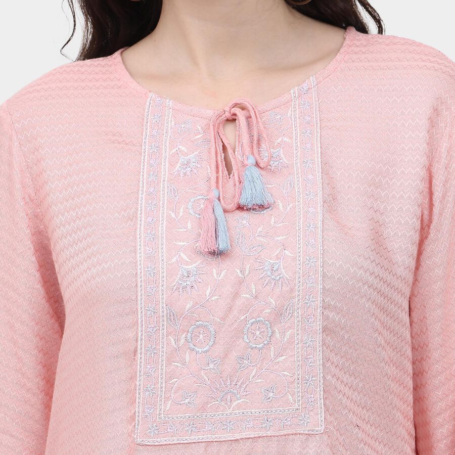Ladies' Kurti , हल्का गुलाबी, large image number null