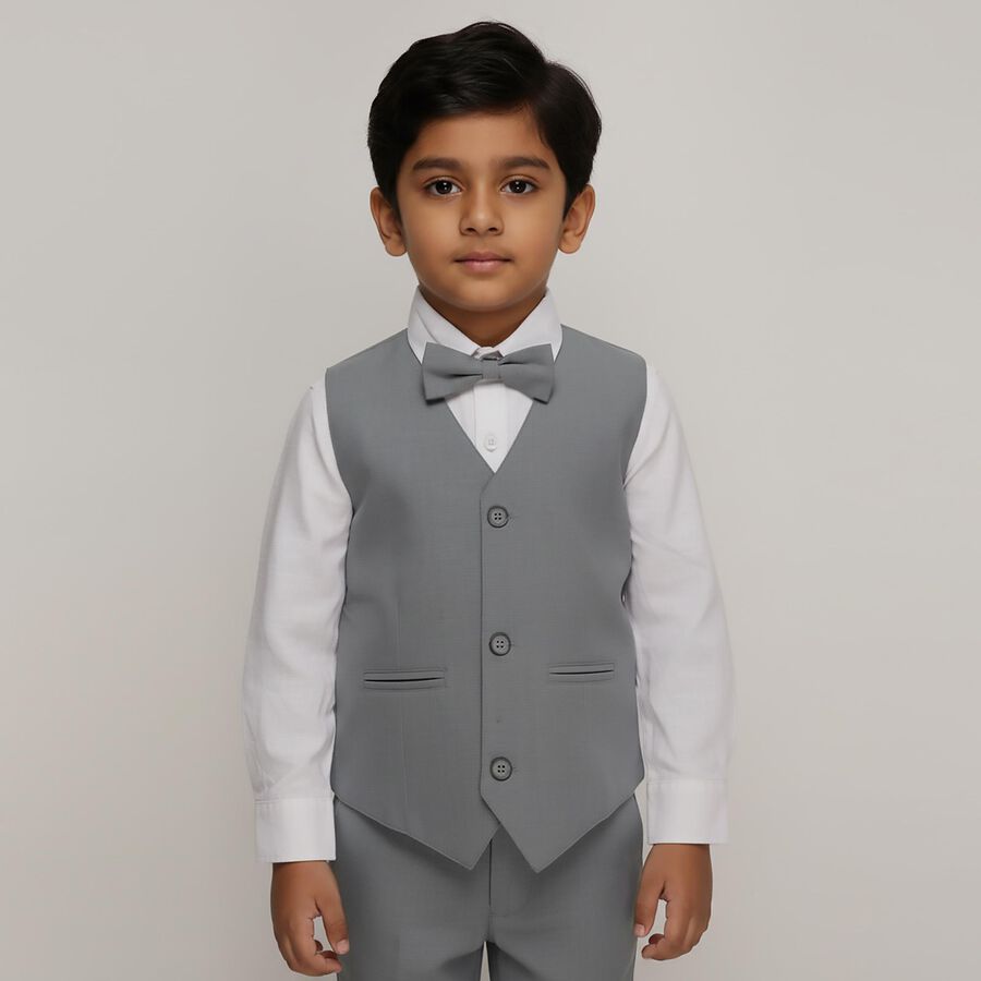 Boys' 100% Cotton Casual Shirt, सफ़ेद, large image number null