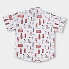 Infants' Rich Eggshell White Cotton Classic Casual Shirt, सफ़ेद, small image number null