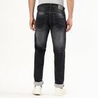 Men's Dark Indigo Slim Fit Five-Pocket Jeans, Dark Grey, small image number null