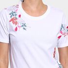 Ladies' Round Neck T-Shirt , सफ़ेद, small image number null