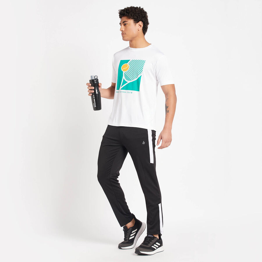 Cut & Sew Track Pants, Black, large image number null