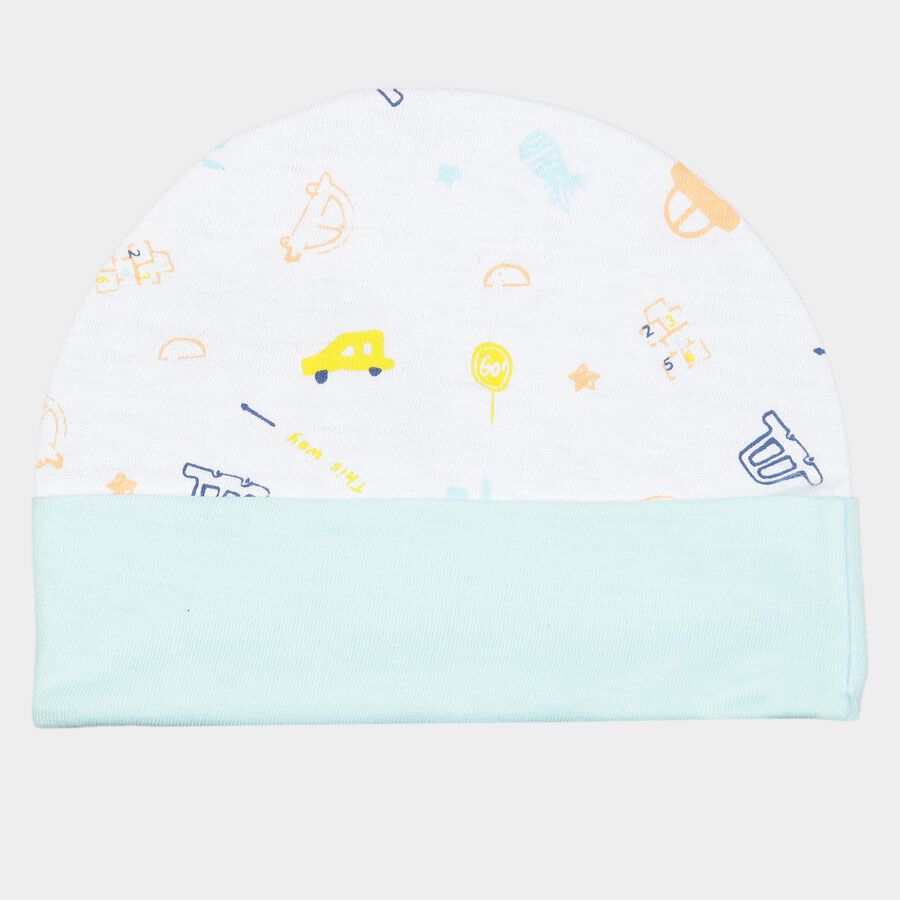 Infants Cotton Printed Baby Gift Set, White, large image number null