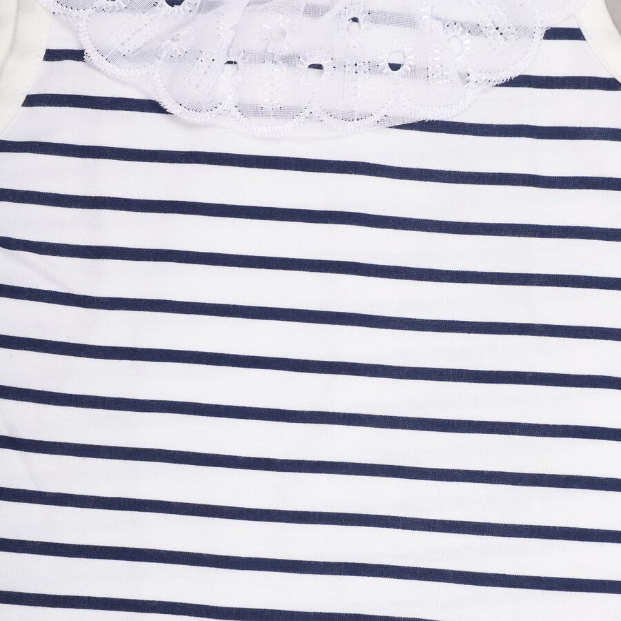 Infants' 100% Cotton Collar T-Shirt , सफ़ेद, large image number null