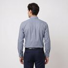 Men's Blue Regular Collar Regular Fit Formal Shirt, Mid Blue, small