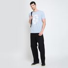 Men's Round Neck Half Sleeves T-Shirt, Sky Blue, small image number null