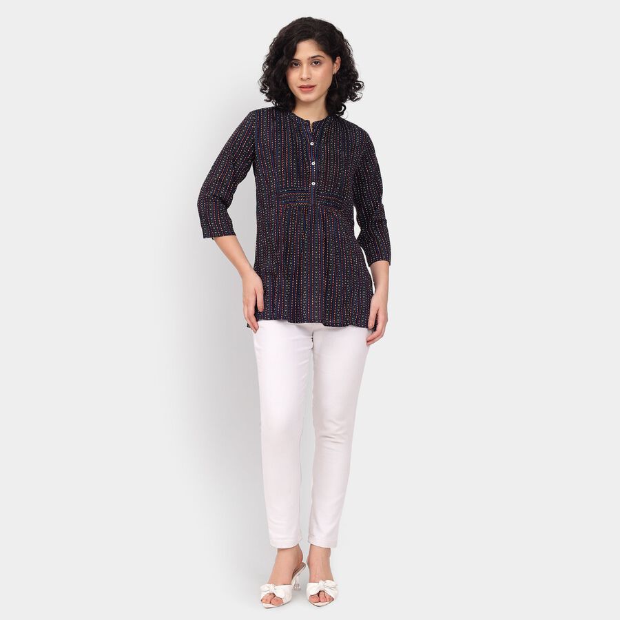 Ladies' Kurta, Navy Blue, large image number null