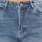 Women's Light Bleached Blue Regular Fit High-Rise Jeans, Mid Blue, small image number null