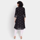 Ladies' 100% Cotton Kurta, काला, small image number null