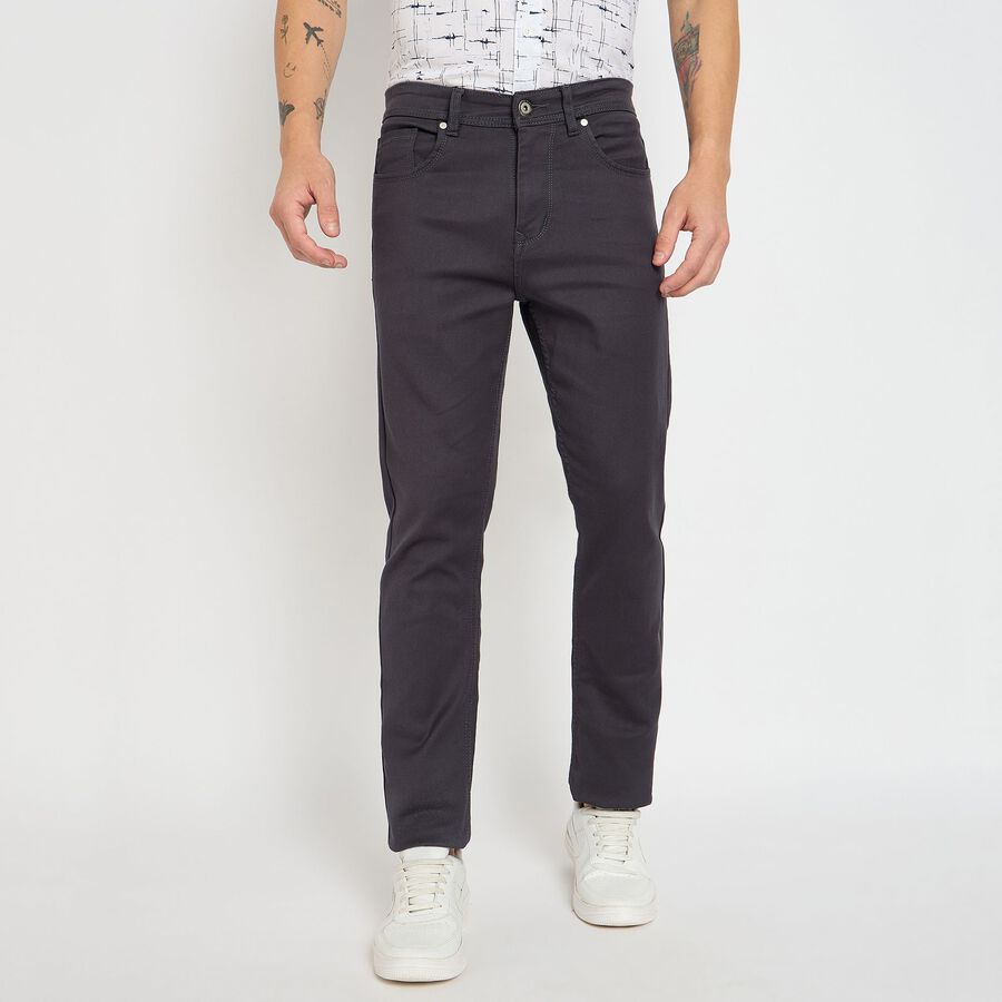 Men's Slim Fit Jeans, Dark Grey, large image number null