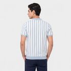Men's Light Blue Polo Neck Polo T-Shirt, हल्का नीला, small