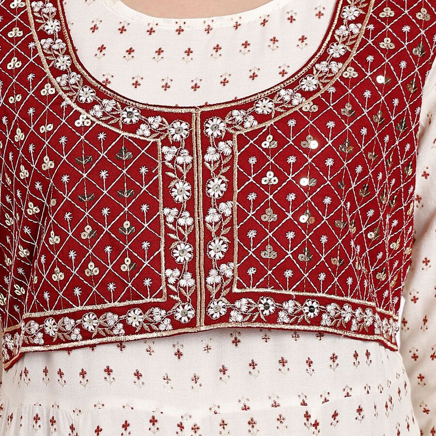 Ladies' Kurta, ऑफ व्हाइट, large image number null
