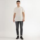 Men's Five Pocket Slim Fit Jeans, हल्का ग्रे, small image number null