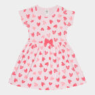 Girls Cotton Frock, Light Pink, small image number null