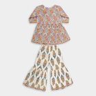 Girls' 100% Cotton Fusion Set, ऑफ व्हाइट, small image number null