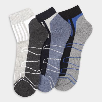 Men's Multi-Color Ankle-Length Geometric Pattern Socks