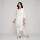 Women's Off White Embroidered Ethnic Set, Off White, small